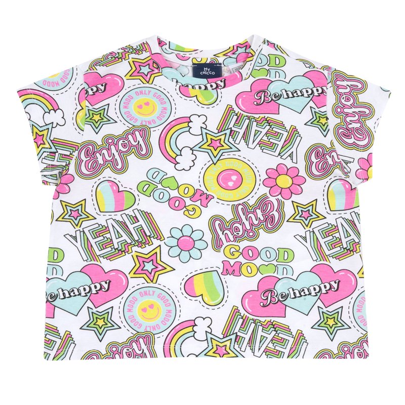T-SHIRT SHORT SLEEVE - WHITE/PINK