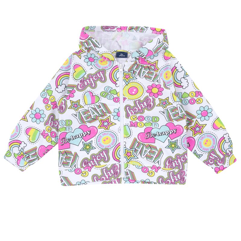 CARDIGAN - WHITE/PINK