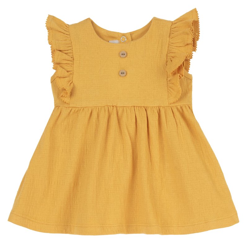 DRESS SLEEVELESS - DARK YELLOW
