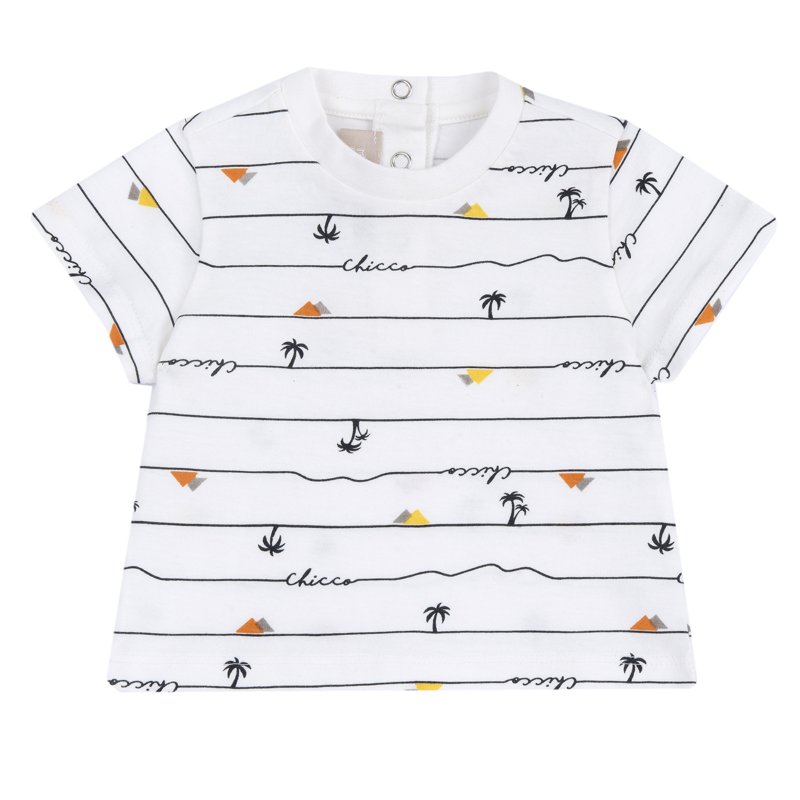 T-SHIRT SHORT SLEEVE - NATURAL PRINTED