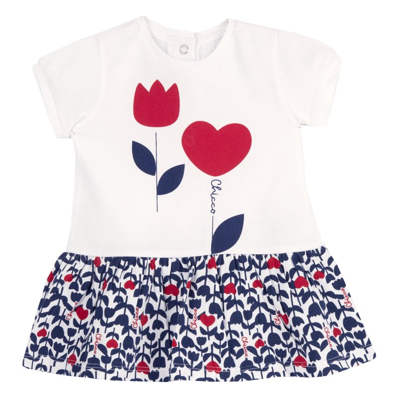 DRESS SHORT SLEEVE - WHITE