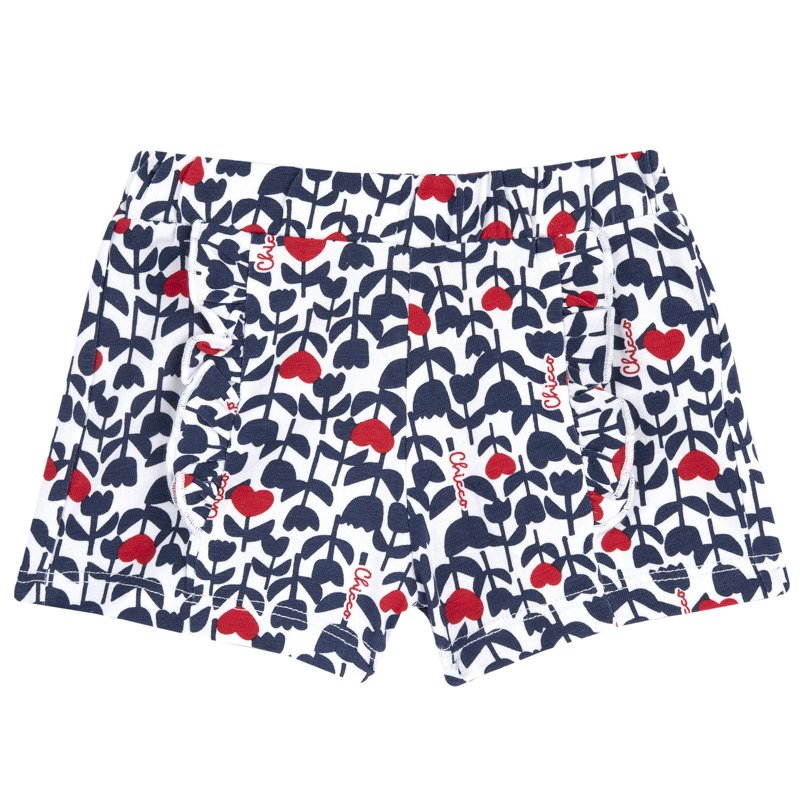 SHORTS - BLUE PRINTED
