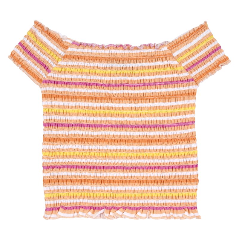 T-SHIRT SHORT SLEEVE - ORANGE STRIPED