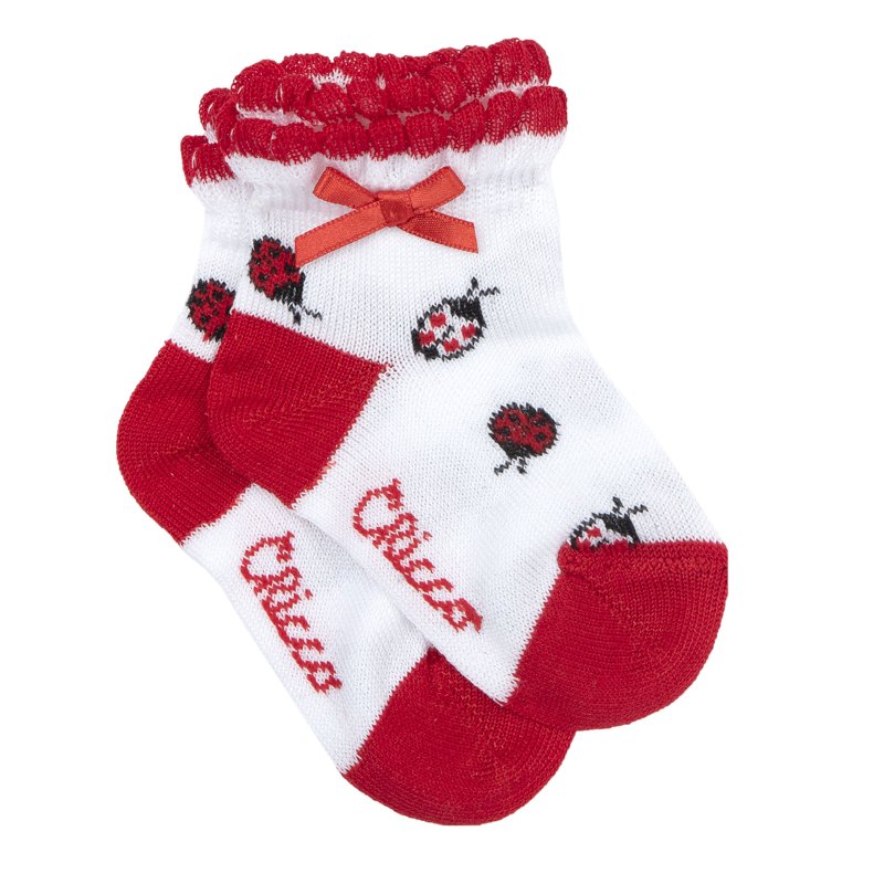 SOCKS - WHITE/RED/GREY