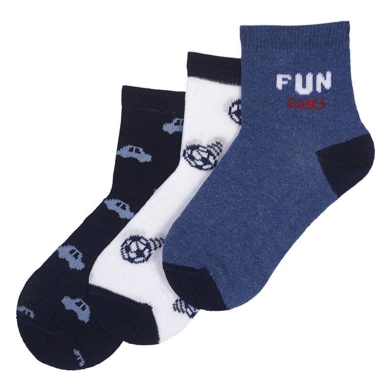SOCKS 3 PACK - DARK BLUE