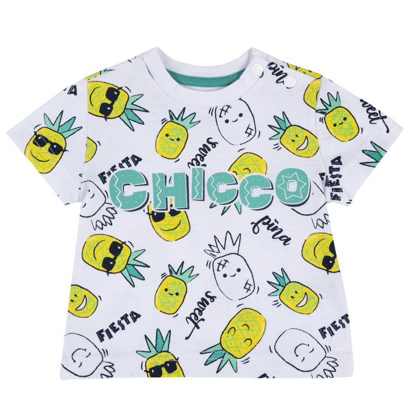 T-SHIRT SHORT SLEEVE - WHITE/GREEN