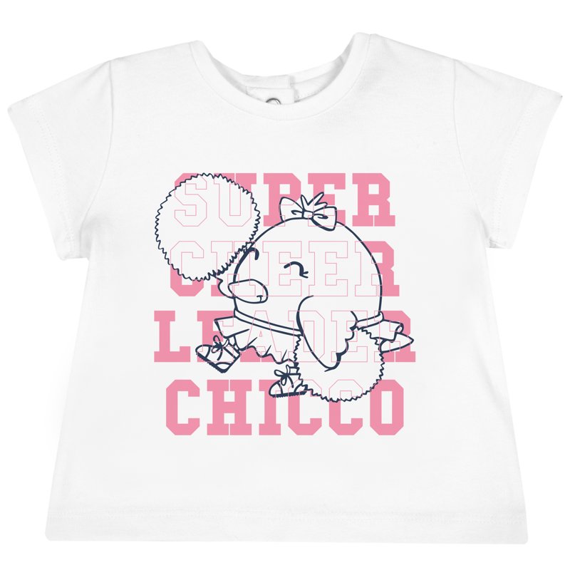 T-SHIRT SHORT SLEEVE - WHITE/PINK