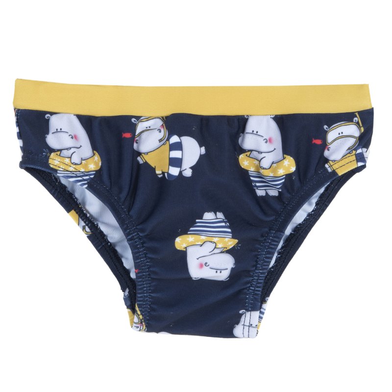 SWIM BRIEF - BLUE PRINTED