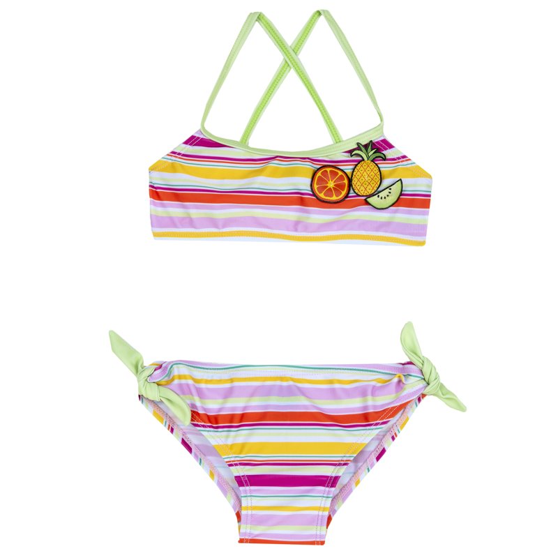 SWIMSUIT - GREEN STRIPED