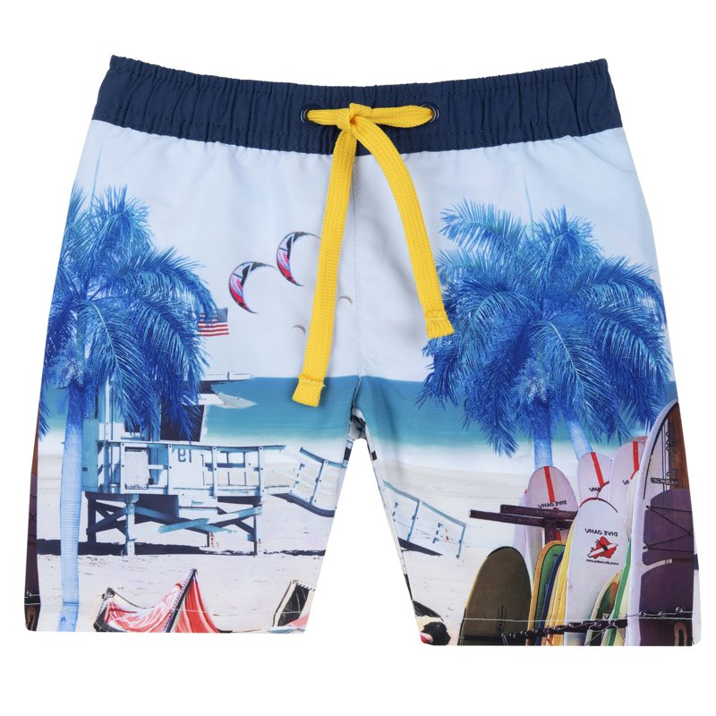 SWIM SHORTS - WHITE