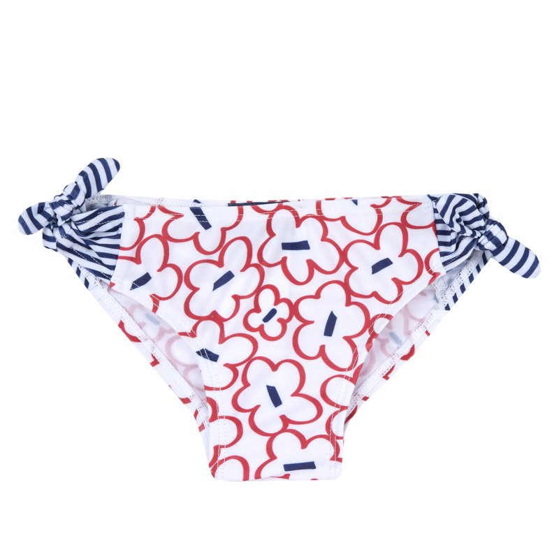 BIKINI BOTTOM - WHITE/RED/GREY
