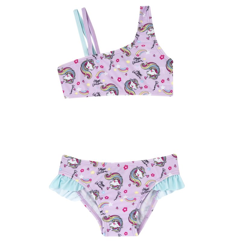 SWIMSUIT - LILAC PRINTED