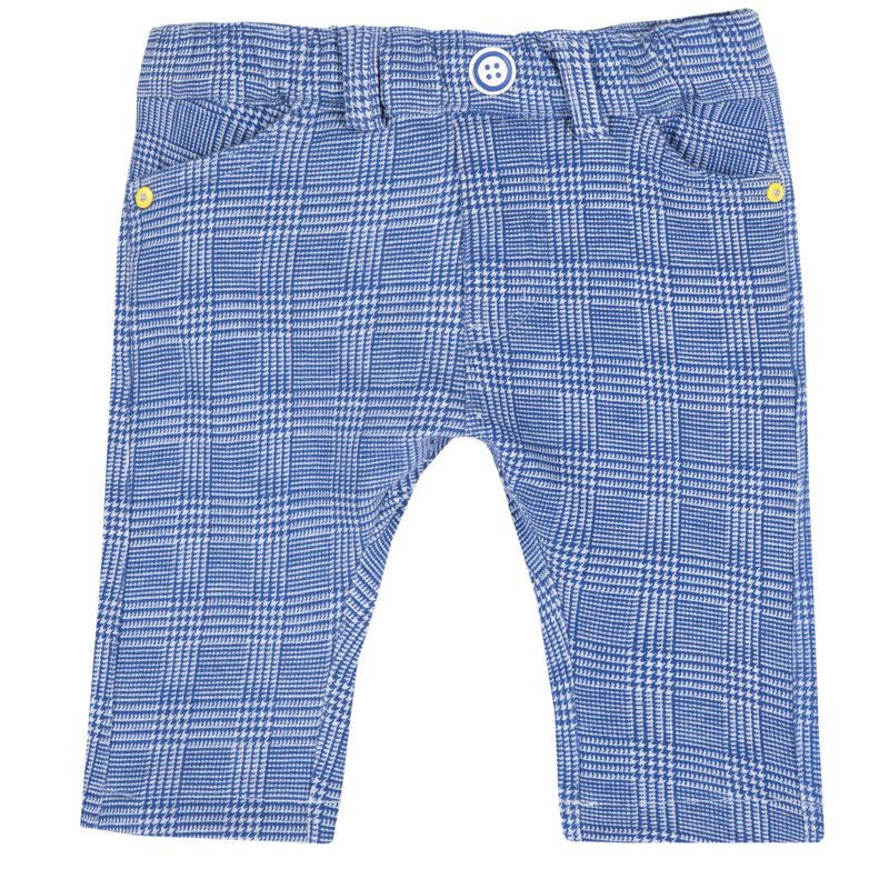 TROUSERS - BLUE PRINTED