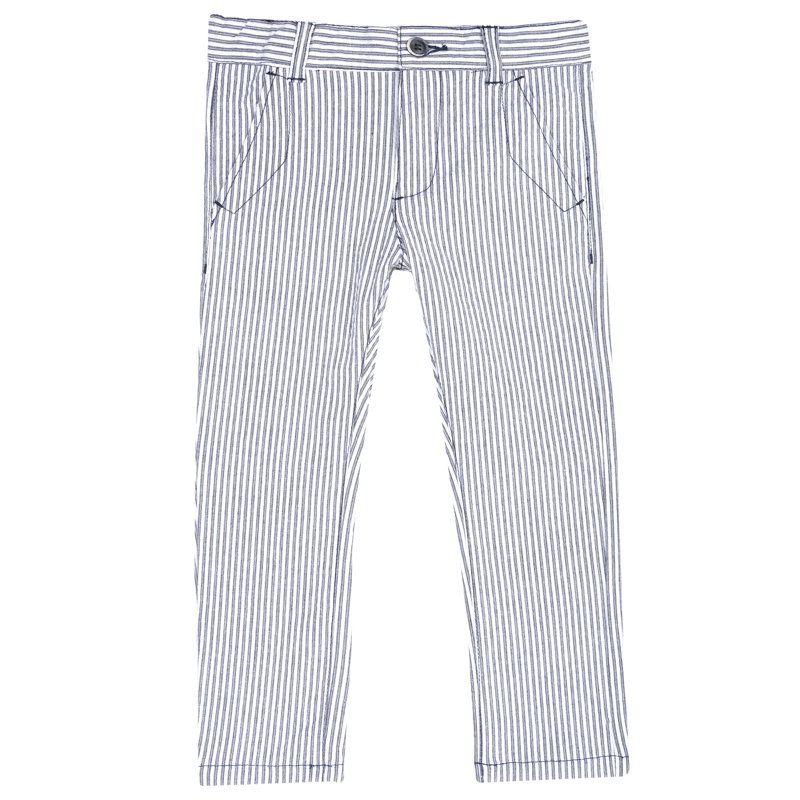 TROUSERS - WHITE/BLUE