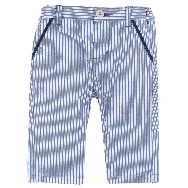 TROUSERS - WHITE/BLUE