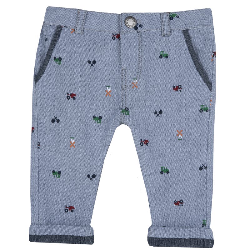 TROUSERS - MEDIUM BLUE/LIGHT BLUE