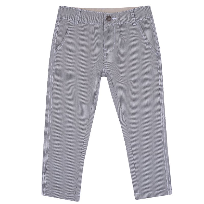 TROUSERS - NATURAL STRIPED