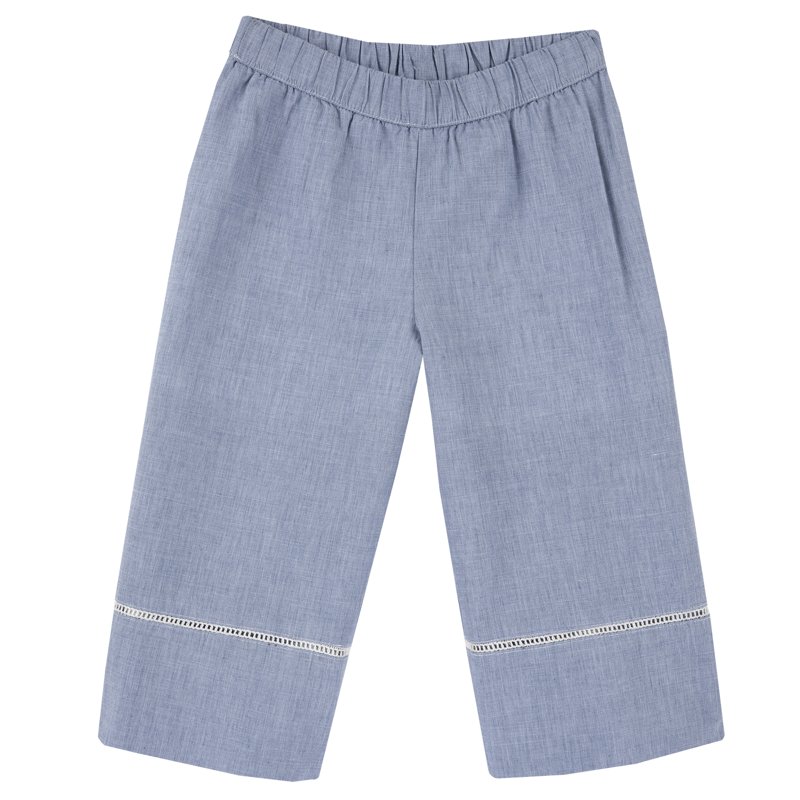 PANTS - WHITE/LIGHT BLUE