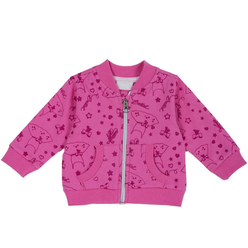 CARDIGAN - PINK PRINTED