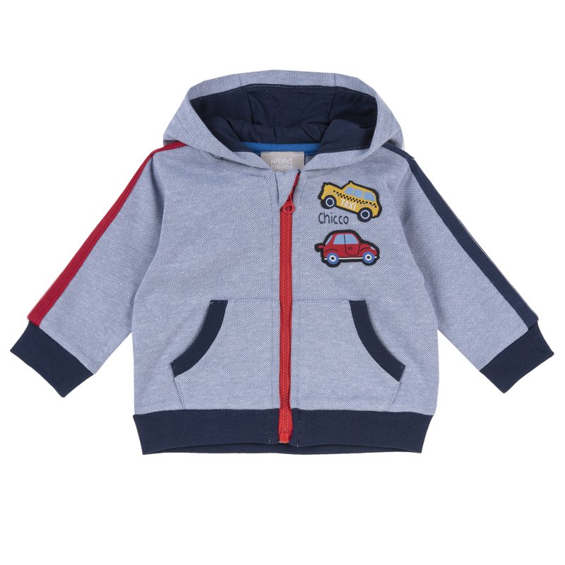 SWEATSHIRT - MEDIUM BLUE/LIGHT BLUE