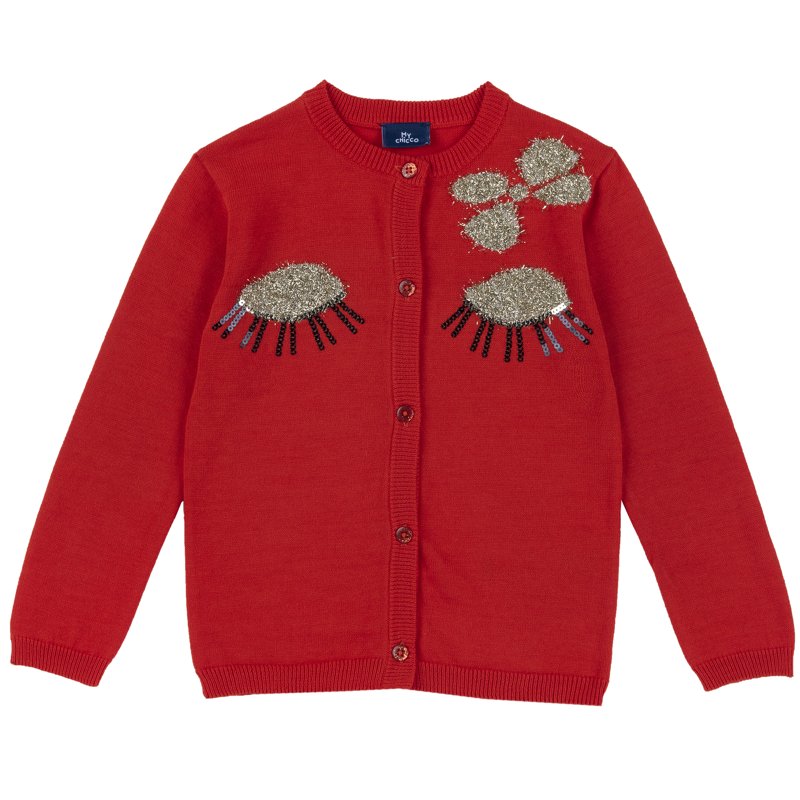 CARDIGAN - MEDIUM RED
