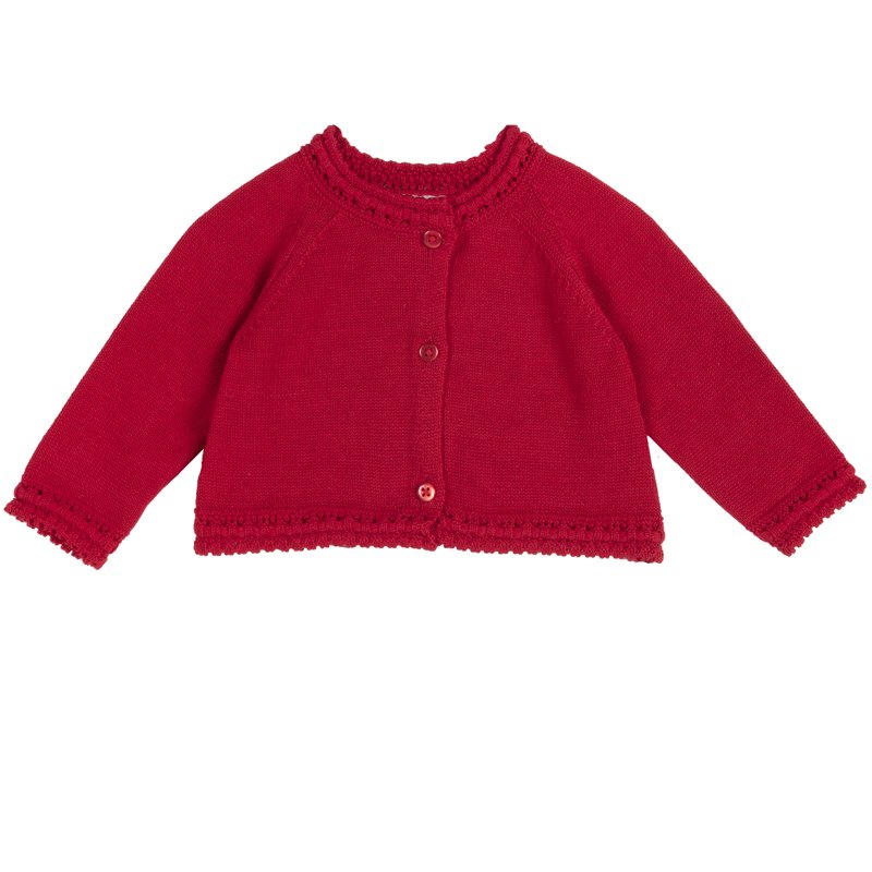 CARDIGAN - MEDIUM RED