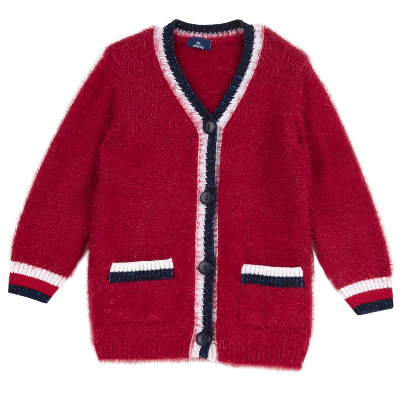 CARDIGAN - MEDIUM RED