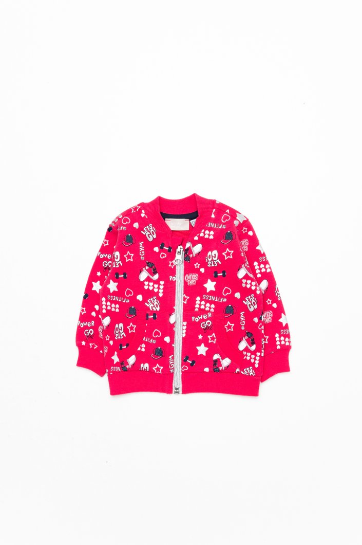 CARDIGAN - PINK PRINTED