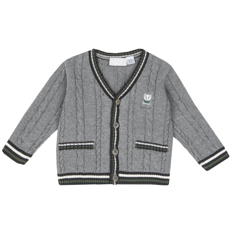 CARDIGAN - MEDIUM GREY