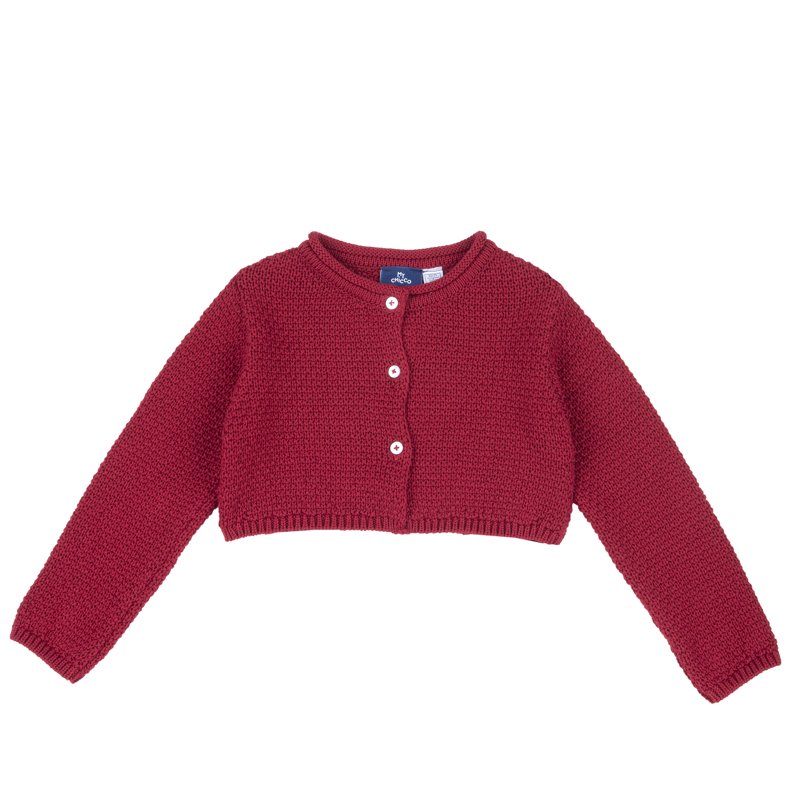 CARDIGAN - DARK RED