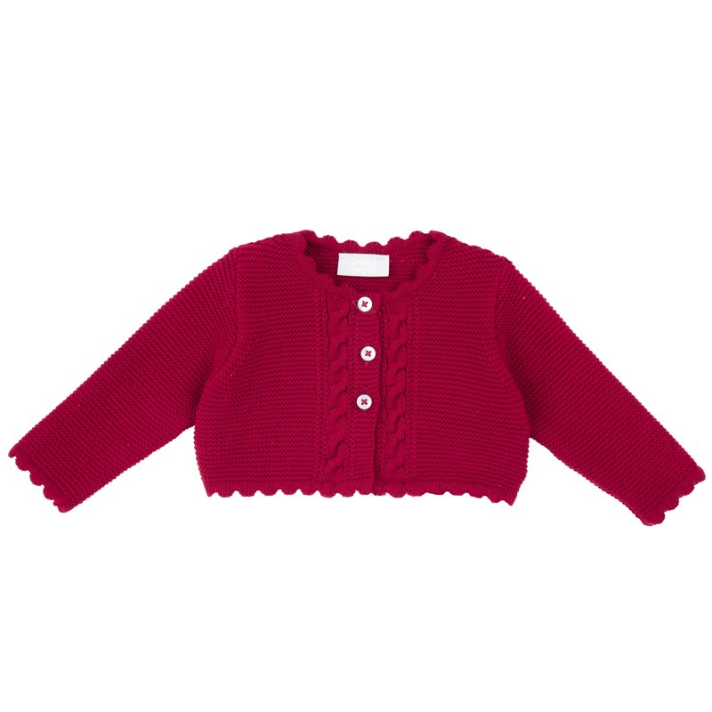 CARDIGAN - DARK RED