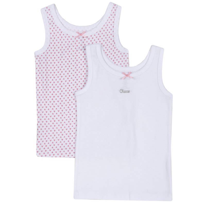 TANK TOP 2 PACK - WHITE/PINK