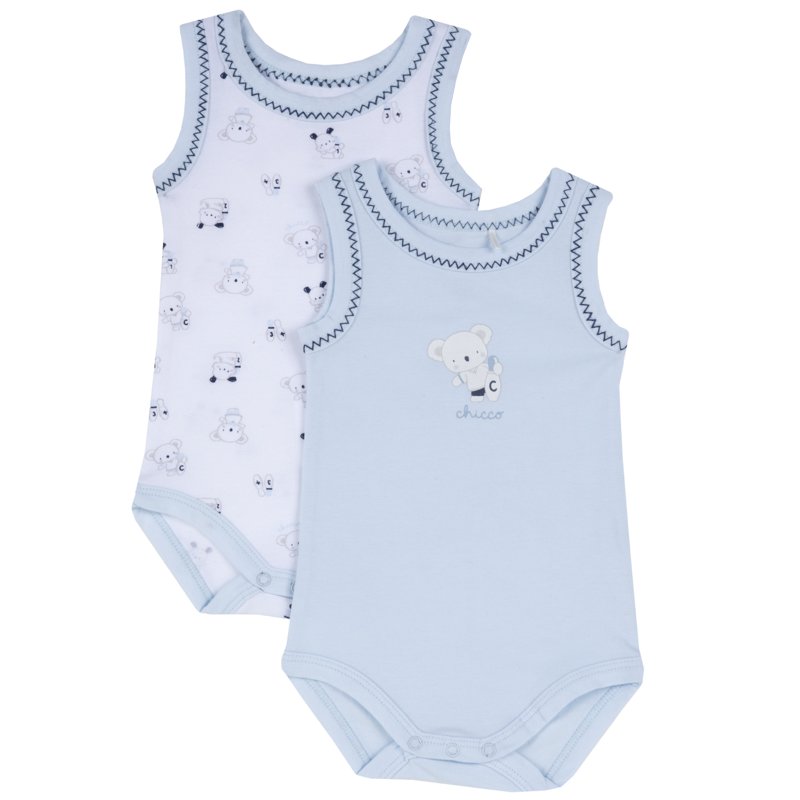 BODYSUIT SLEEVELESS 2 PACK - LIGHT BLUE