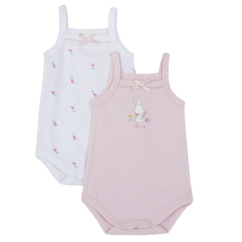 BODYSUIT SLEEVELESS 2 PACK - LIGHT PINK