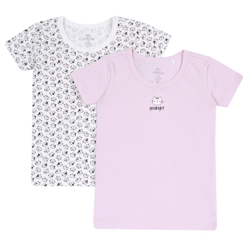 T-SHIRT SHORT SLEEVE 2 PACK - LIGHT PINK