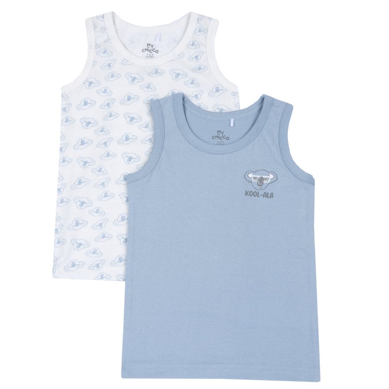 TANK TOP 2 PACK - MEDIUM BLUE/LIGHT BLUE