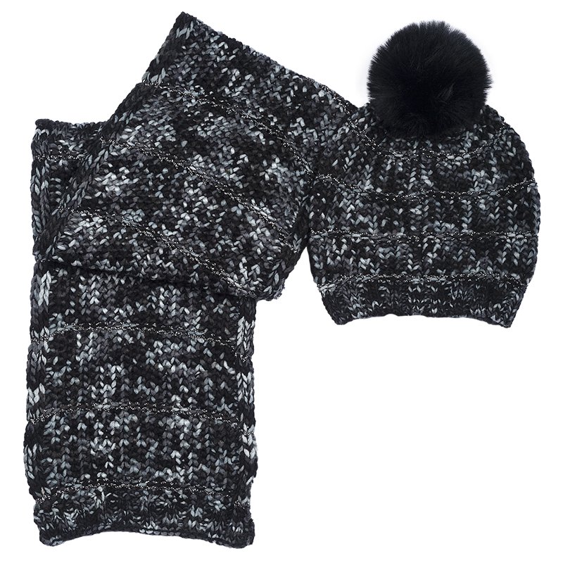SET 2: HAT + SCARF - BLACK