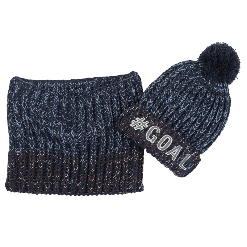 SET 2: HAT + SCARF - MEDIUM BLUE
