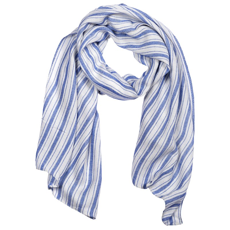 SCARF - WHITE/BLUE