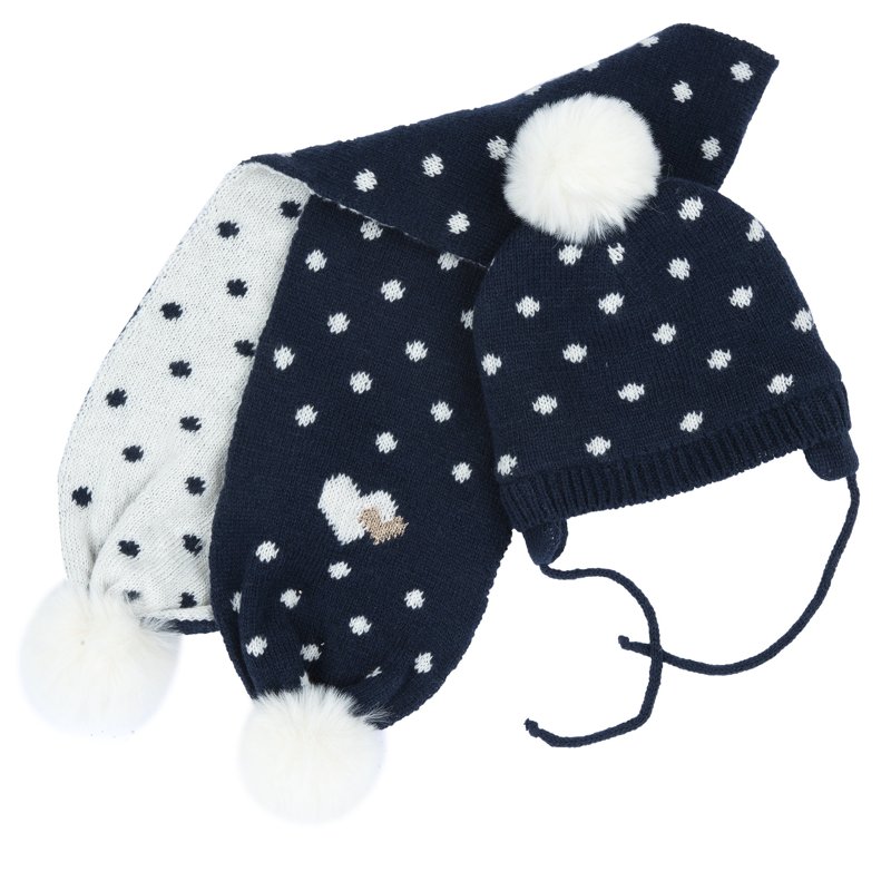 SET 2: HAT + SCARF - DARK BLUE