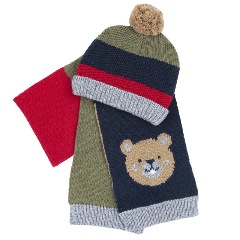 SET 2: HAT + SCARF - DARK BLUE