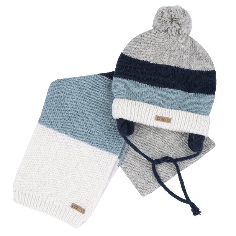 SET 2: HAT + SCARF - DARK BLUE