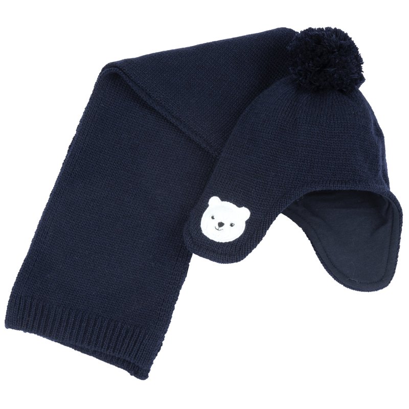 SET 2: HAT + SCARF - DARK BLUE