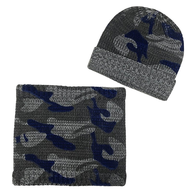 SET 2: HAT + SCARF - DARK GREY