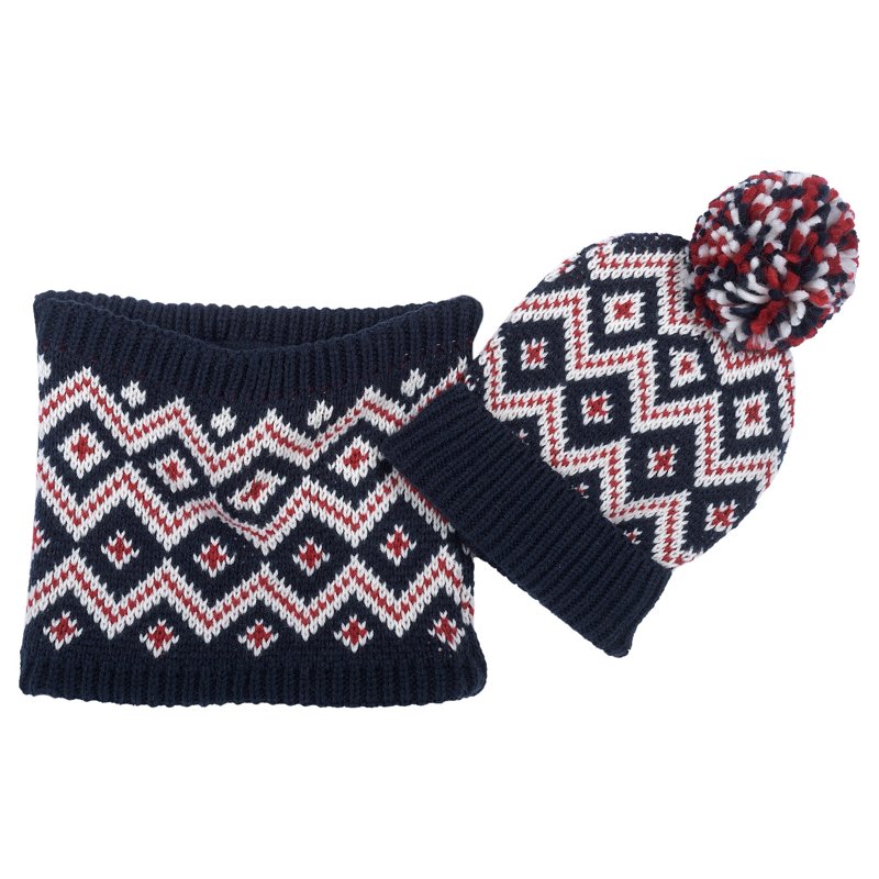 SET 2: HAT + SCARF - DARK BLUE