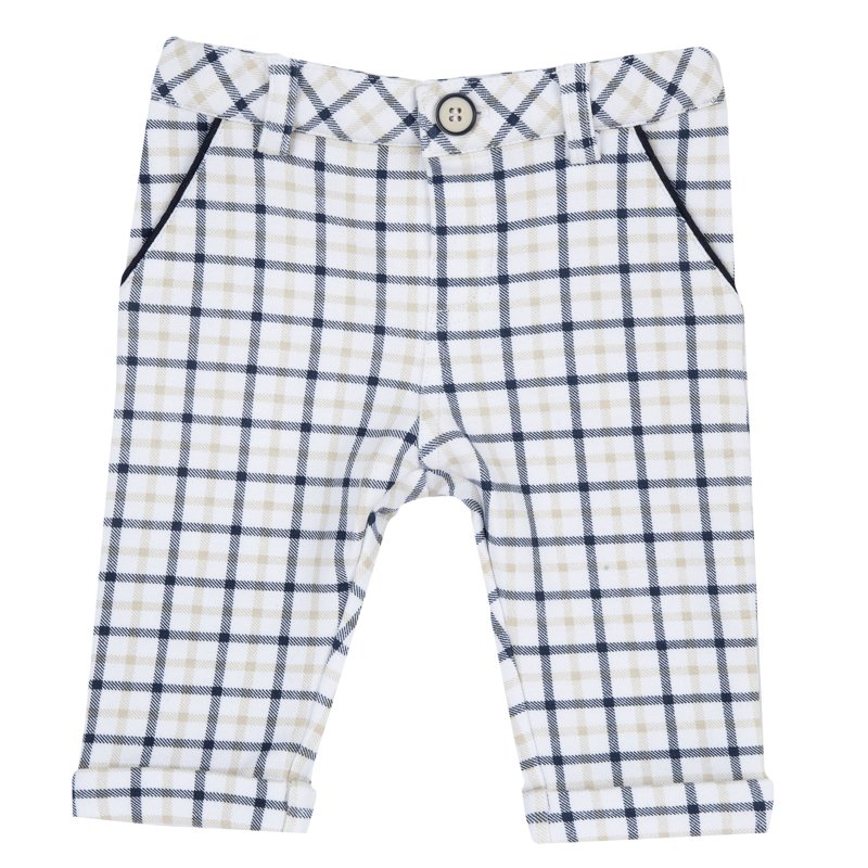 TROUSERS - WHITE/BLUE