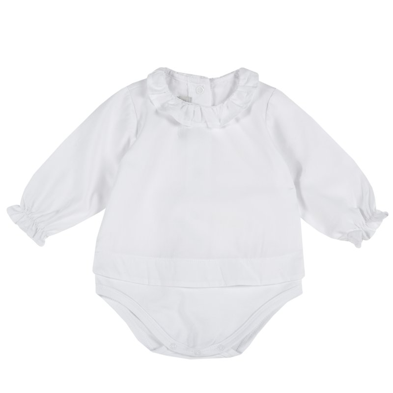 BODYSUIT LONG SLEEVE - WHITE