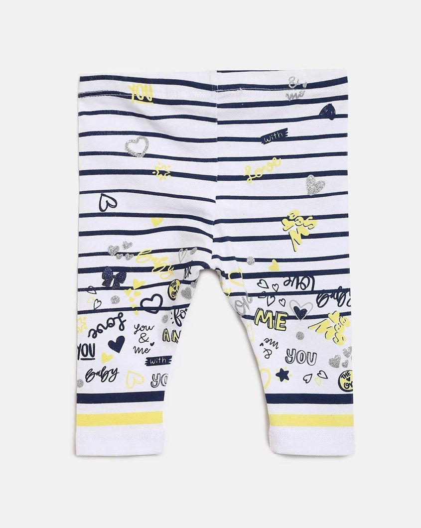 LEGGINGS - BLUE PRINTED