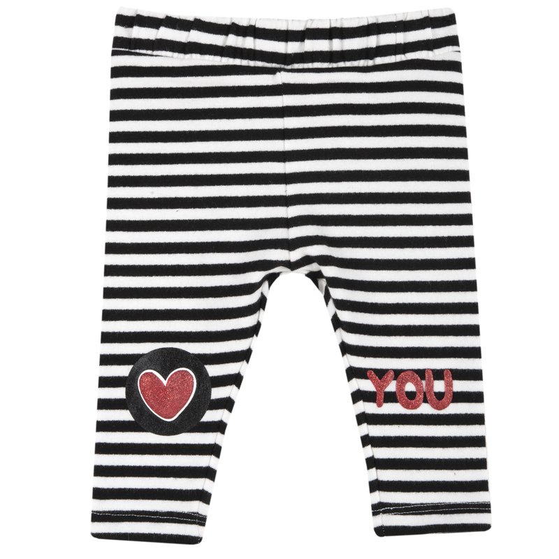 LEGGINGS - WHITE/BLACK