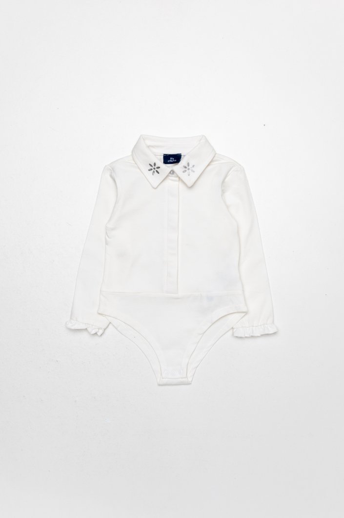 BODYSUIT LONG SLEEVE - WHITE